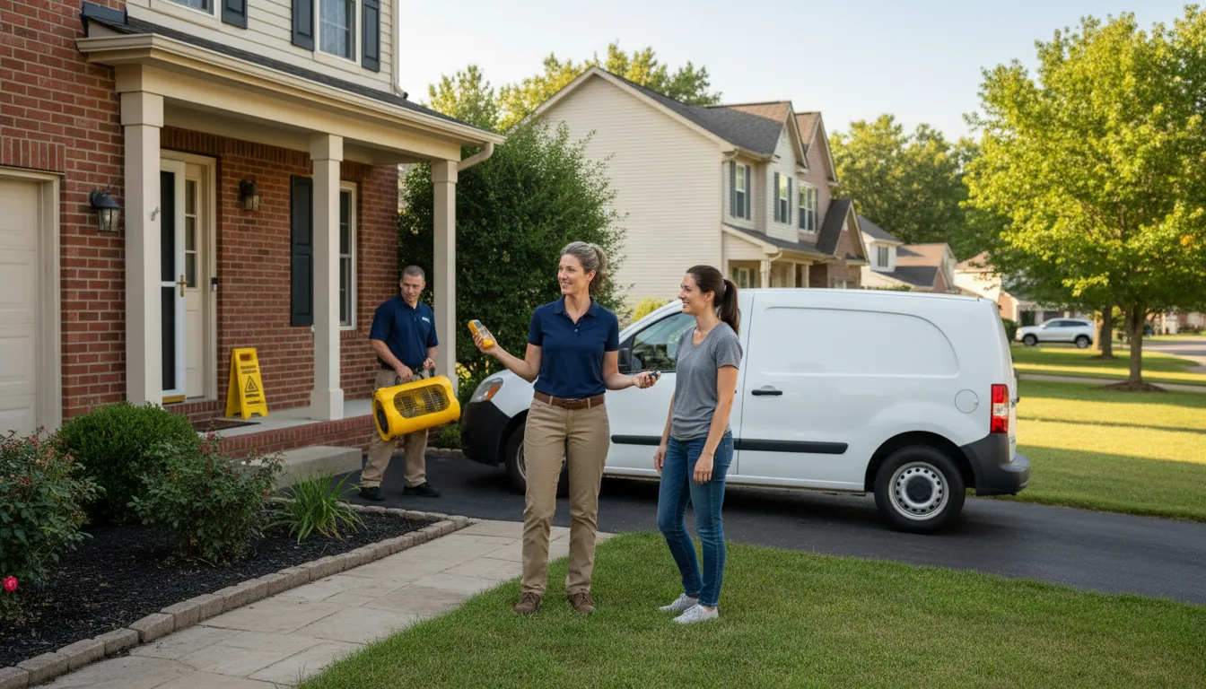 Residential water damage restoration in Manheim, PA